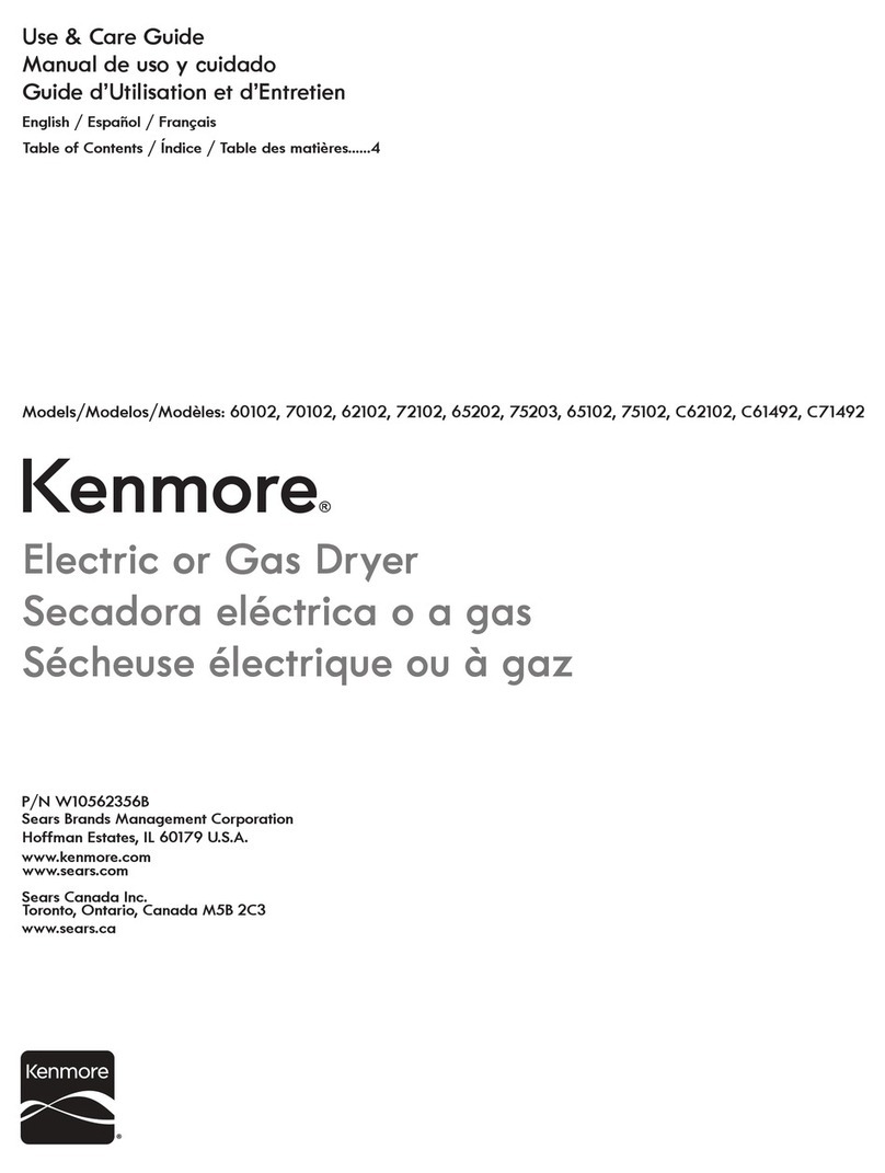 Kenmore 60102 User manual