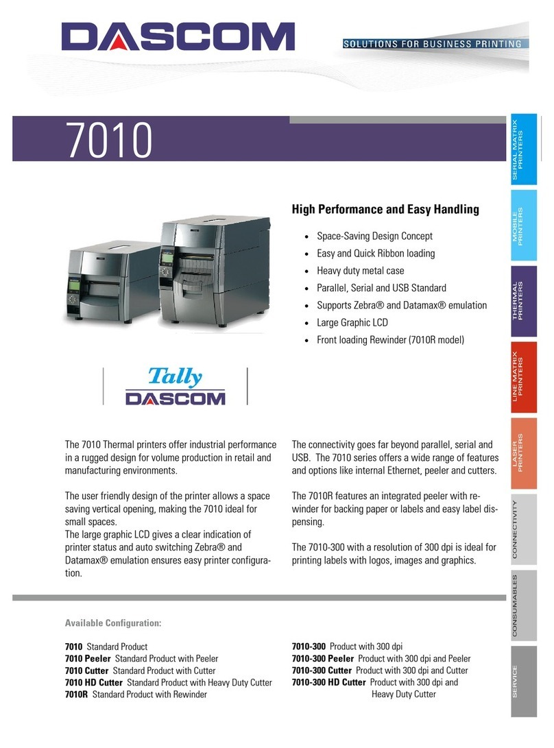 Dascom 7010 Peeler User manual