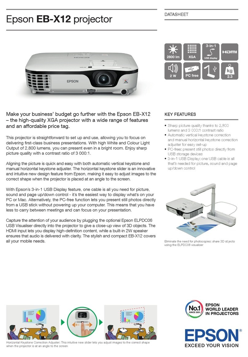 Epson EB-X12 User manual