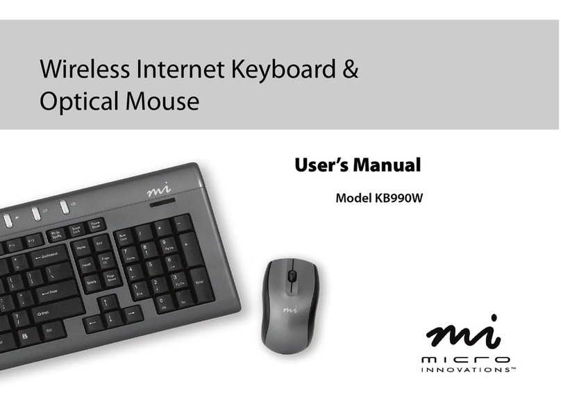 Micro Innovations KB990W user manual