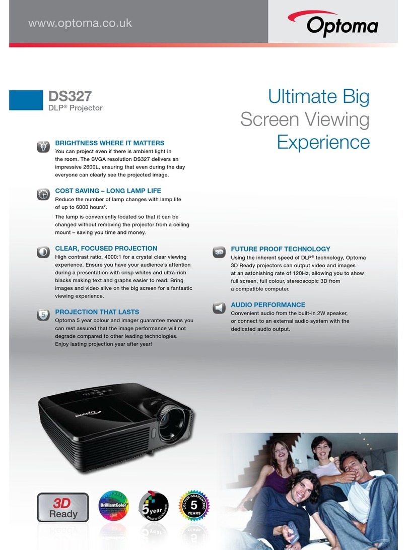 Optoma DS327 User manual