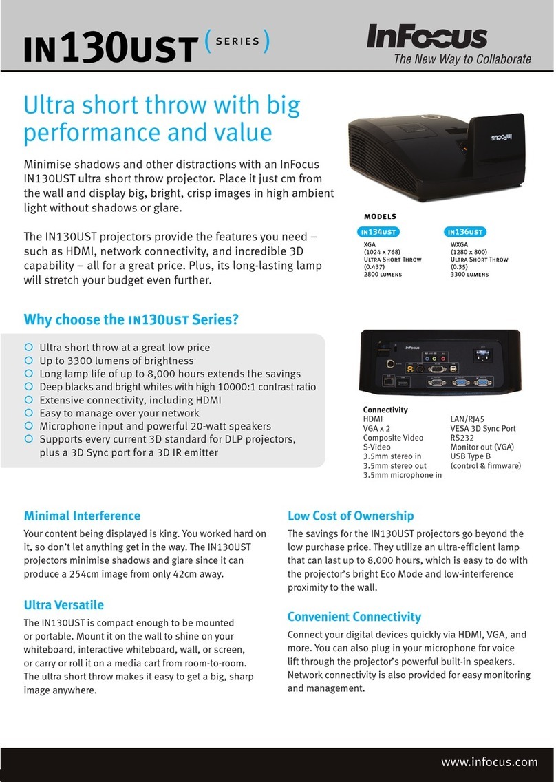 InFocus IN134UST User manual