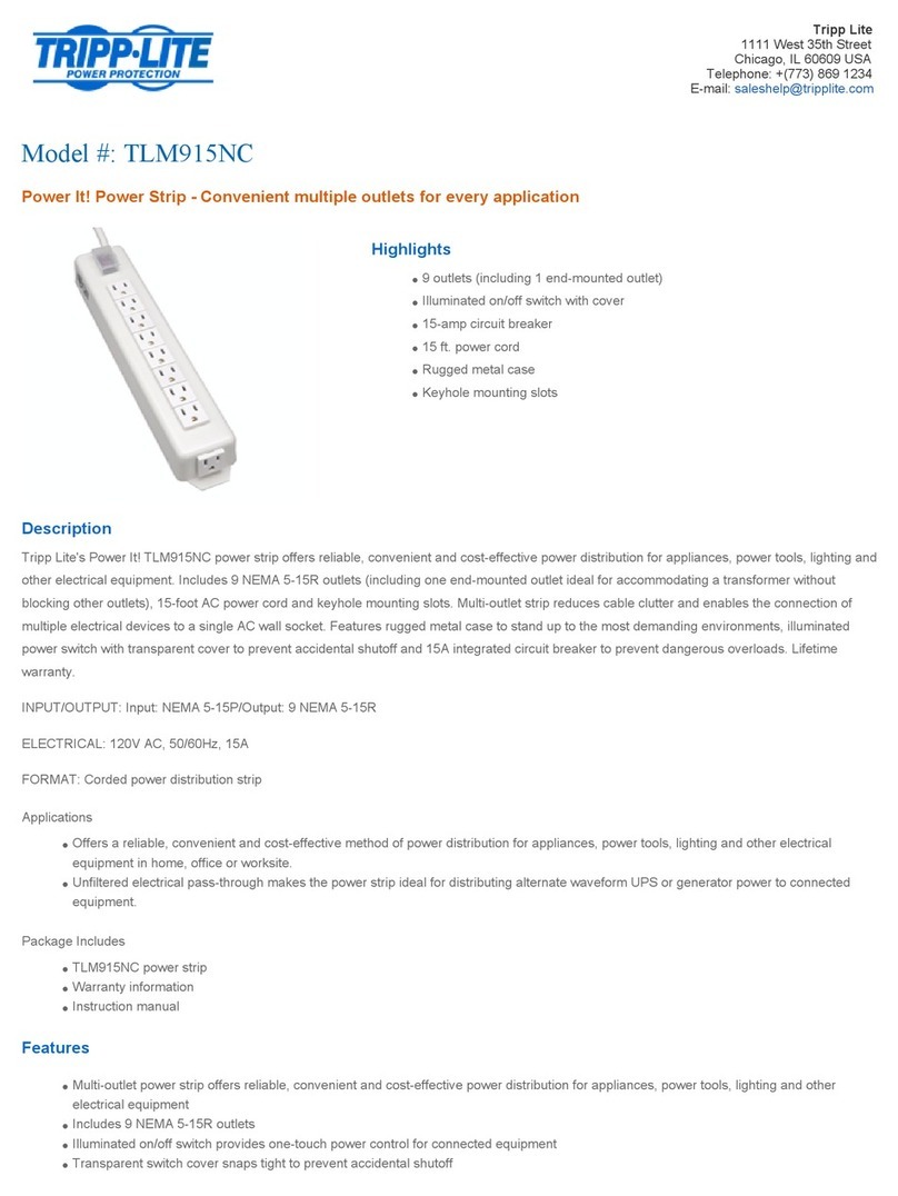 Tripp Lite TLM915NC User manual