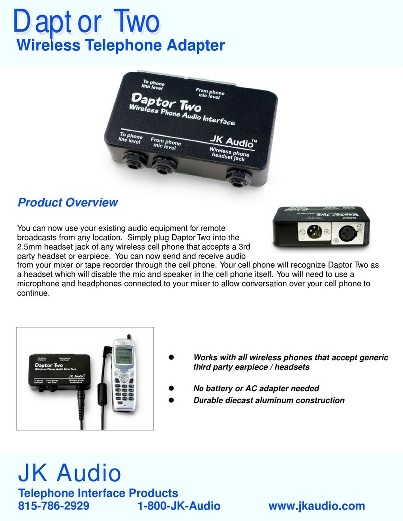 JK Audio Daptor Two Specifications