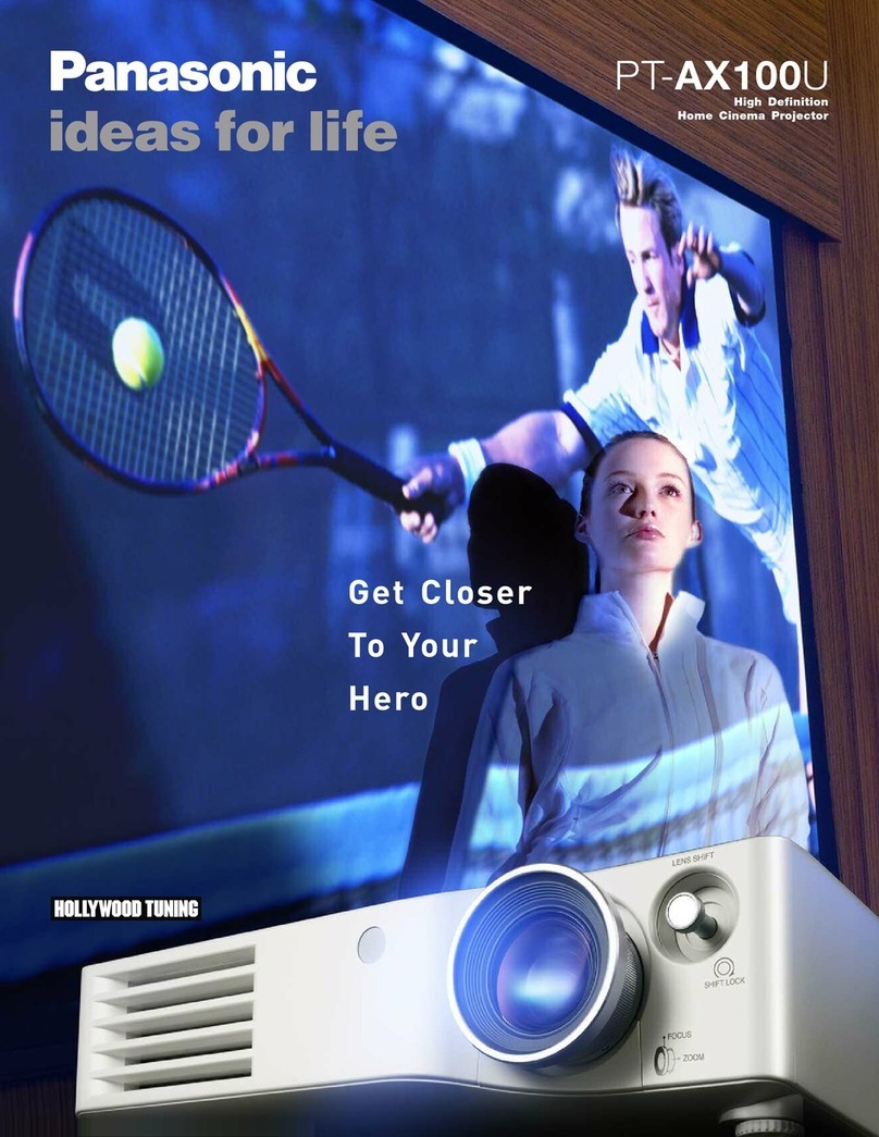 Panasonic PT-AX100U Brochure & specs