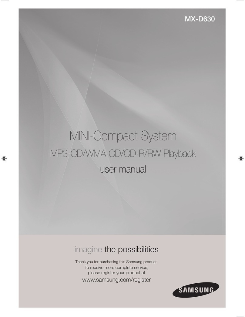 Samsung MX-D630 User manual