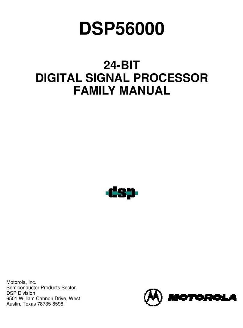 Motorola Freescale Semiconductor DSP56000 User manual
