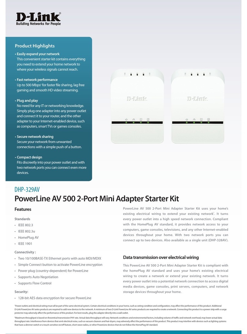 D-Link DHP-329AV User manual D-Link DHP-329AV User manual