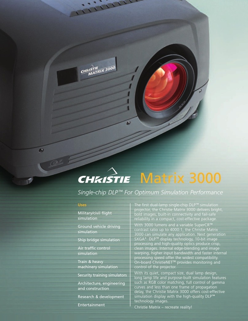 Christie Matrix 3000 Specifications