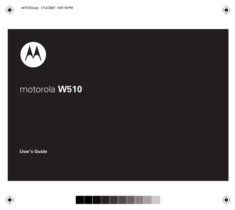 Motorola W510 User manual