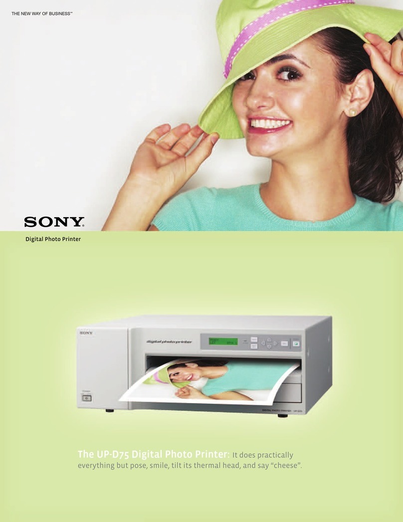 Sony UP-D75 User manual