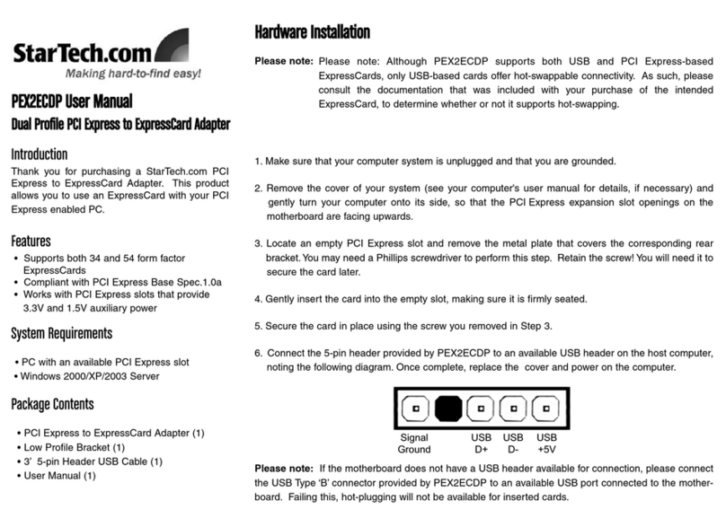 StarTech.com PEX2ECOP user manual