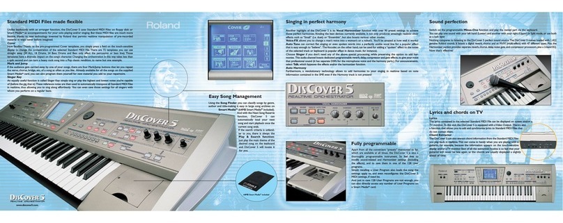 Roland DisCover 5 User manual