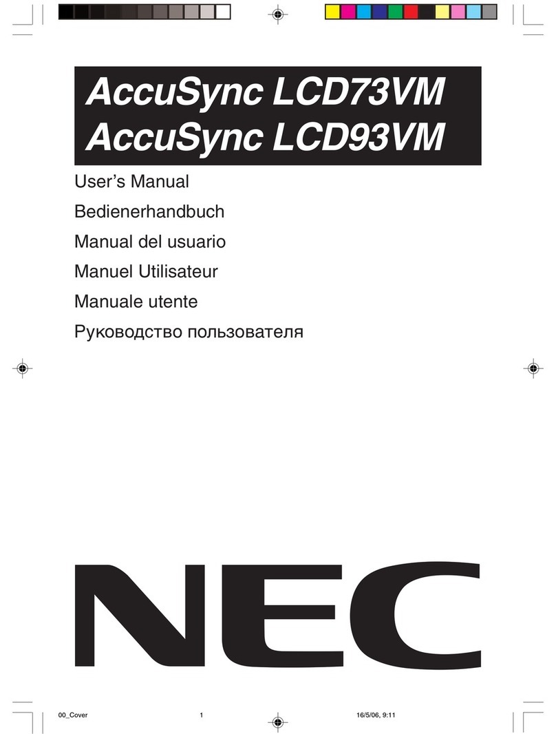 NEC AccuSync LCD73VM User manual