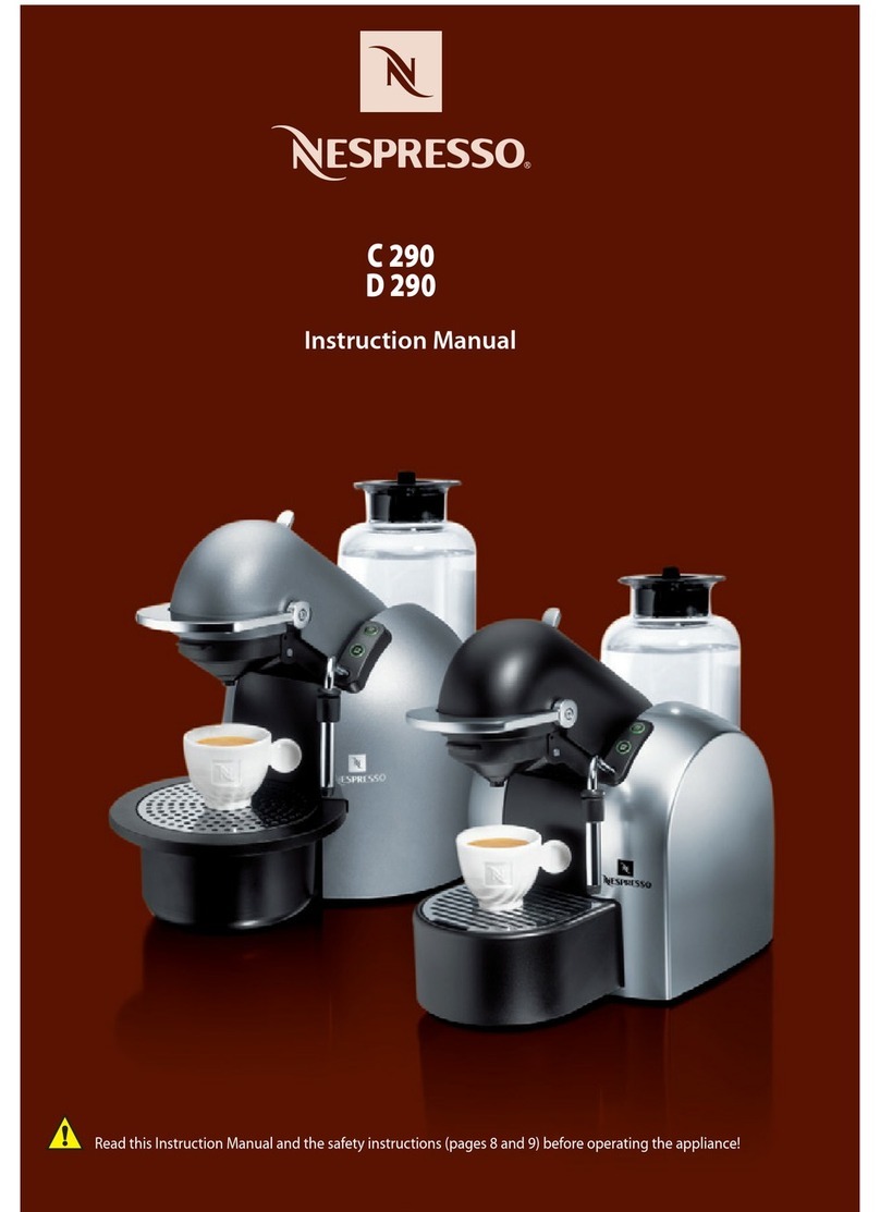 Nespresso C 290 User manual