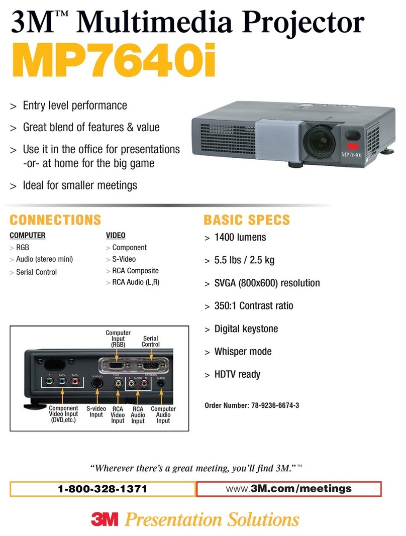 3M MP7640I User manual
