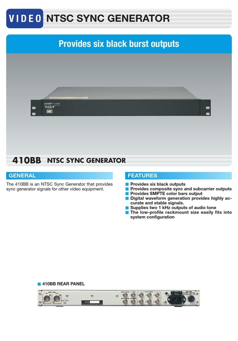 Leader 410BB Features & specifications Leader 410BB Features & specifications