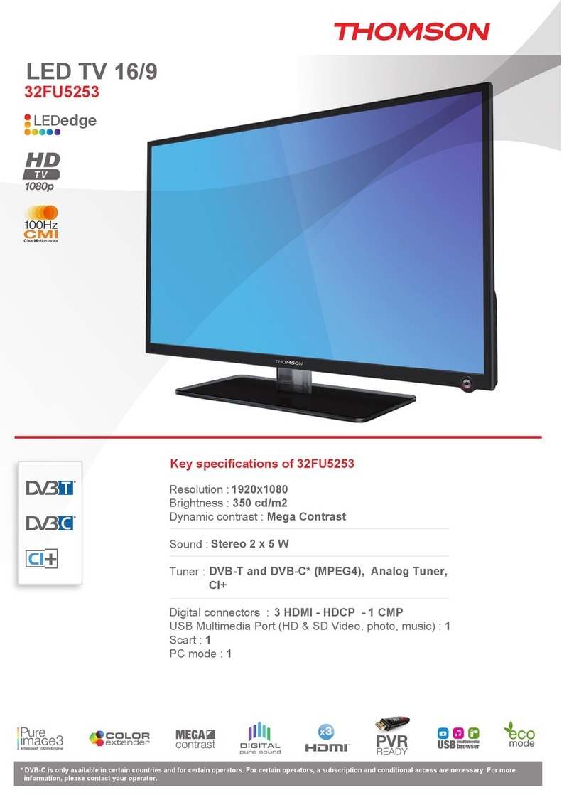 THOMSON 32FU5253 User manual