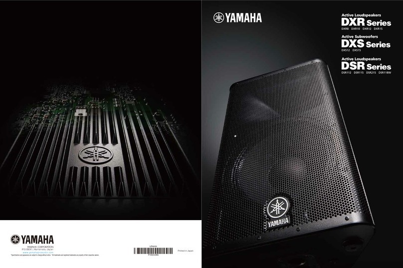 Yamaha DXR8 User manual