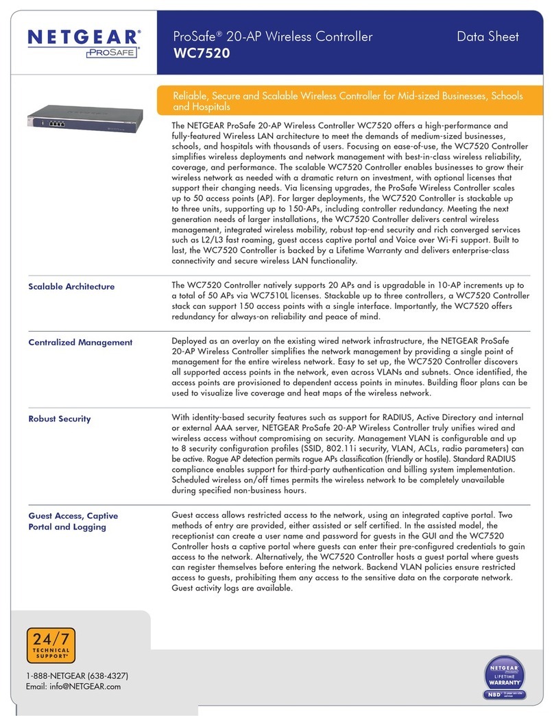 NETGEAR ProSafe WC7520 User manual