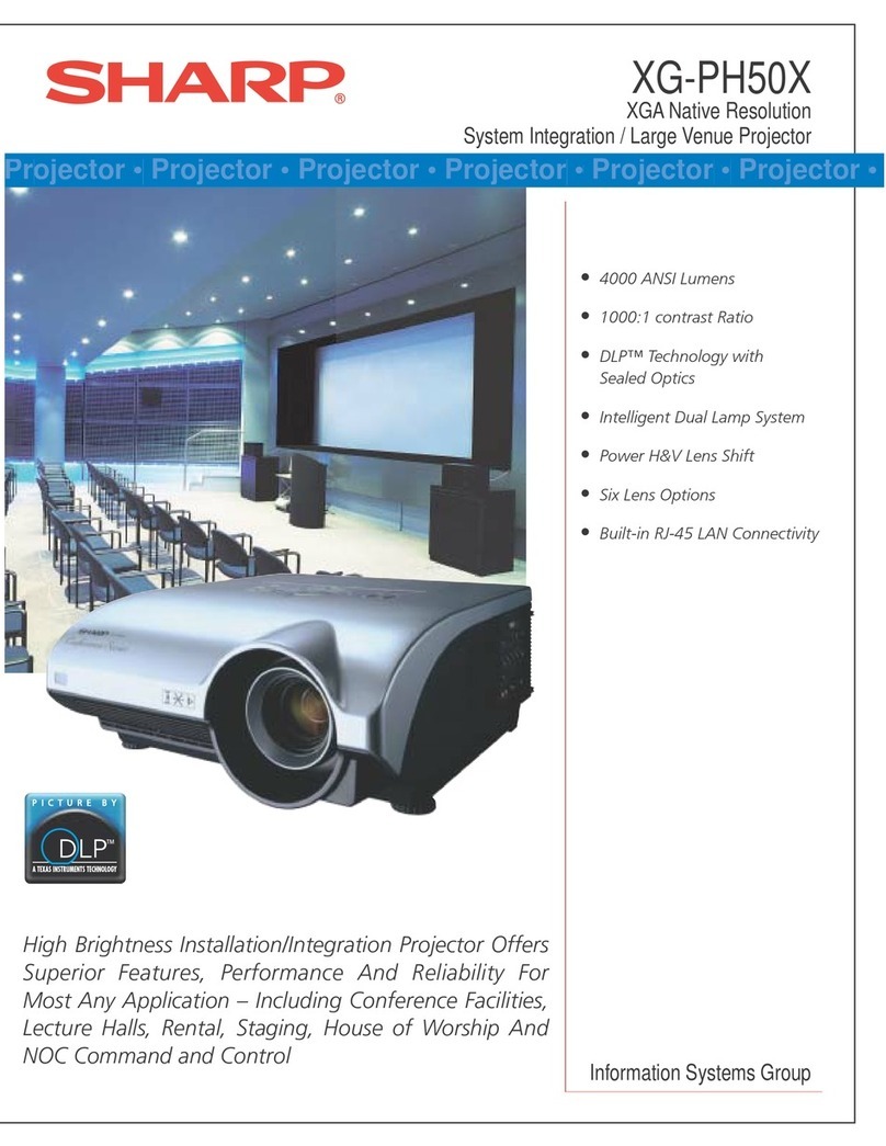 Sharp XG-PH50X - XGA DLP Projector User manual