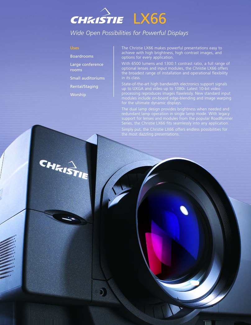 Christie LX66 User manual