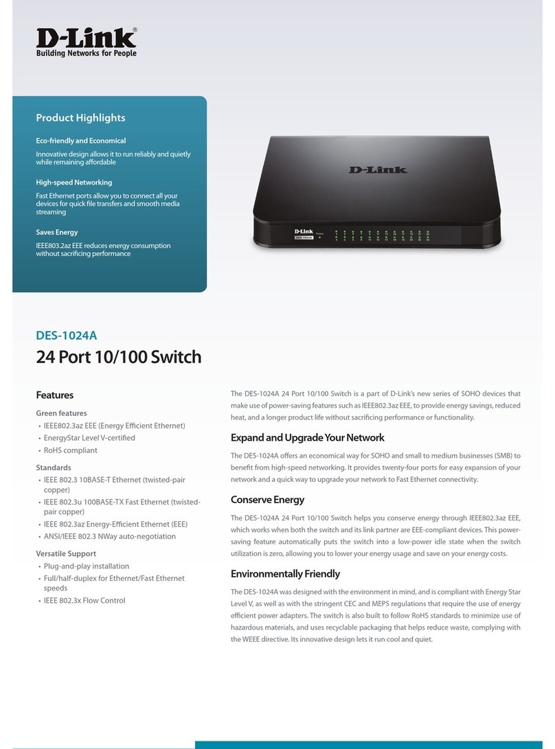 D-Link DES-1024A User manual D-Link DES-1024A User manual