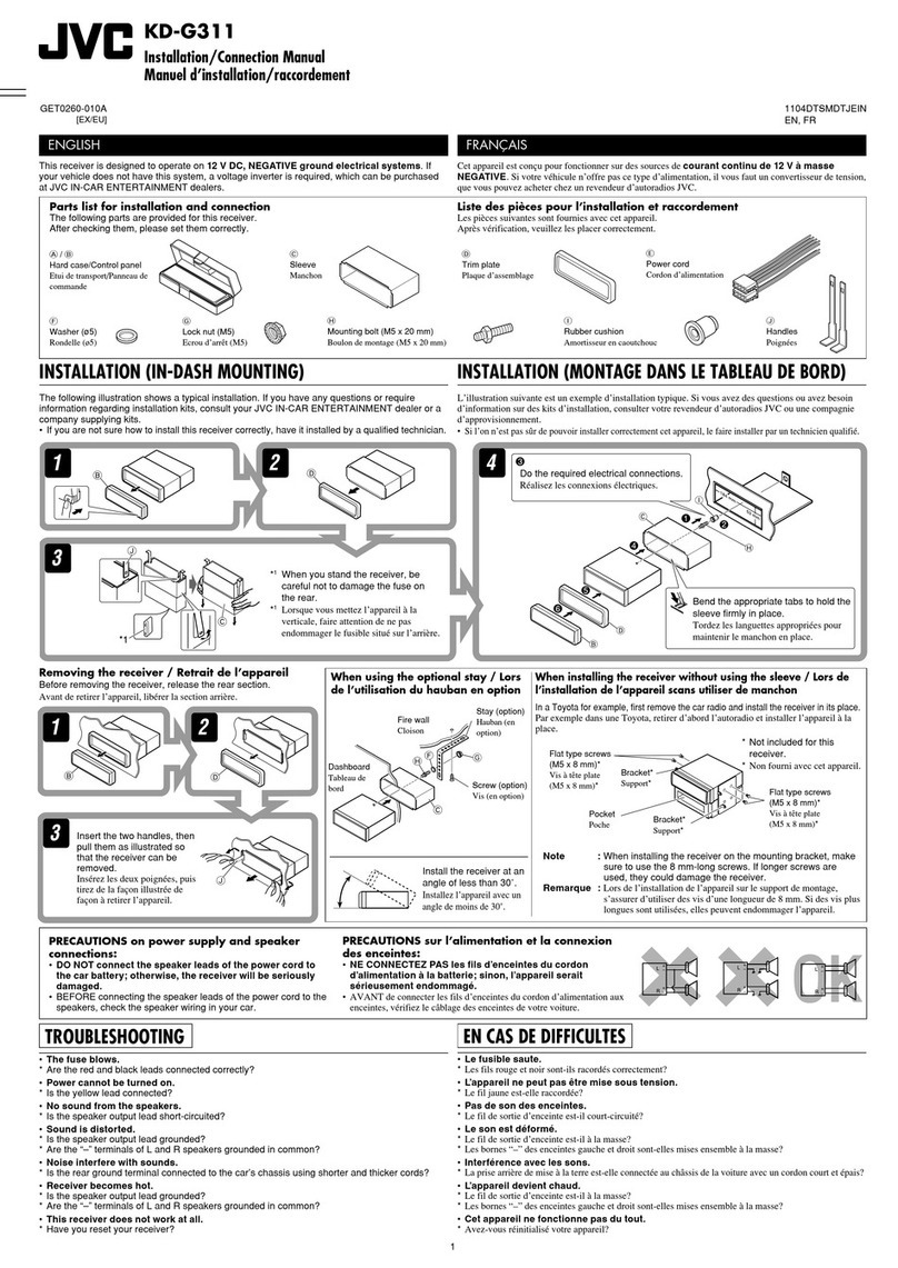 JVC KD-G311 Guide