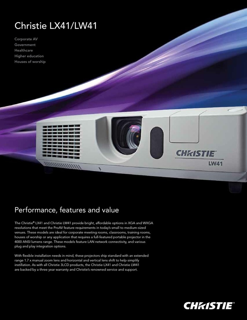 Christie Vivid LX41 User manual