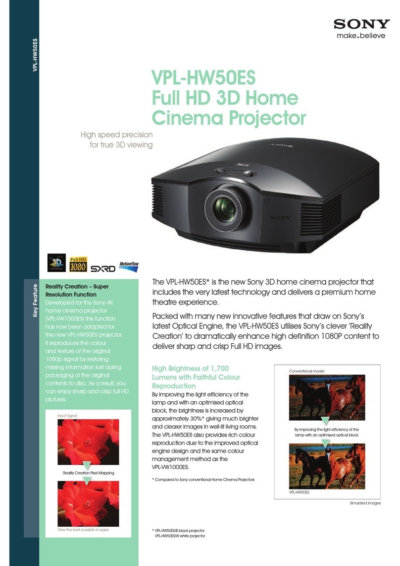 Sony VPL-HW50ES Brochure & specs