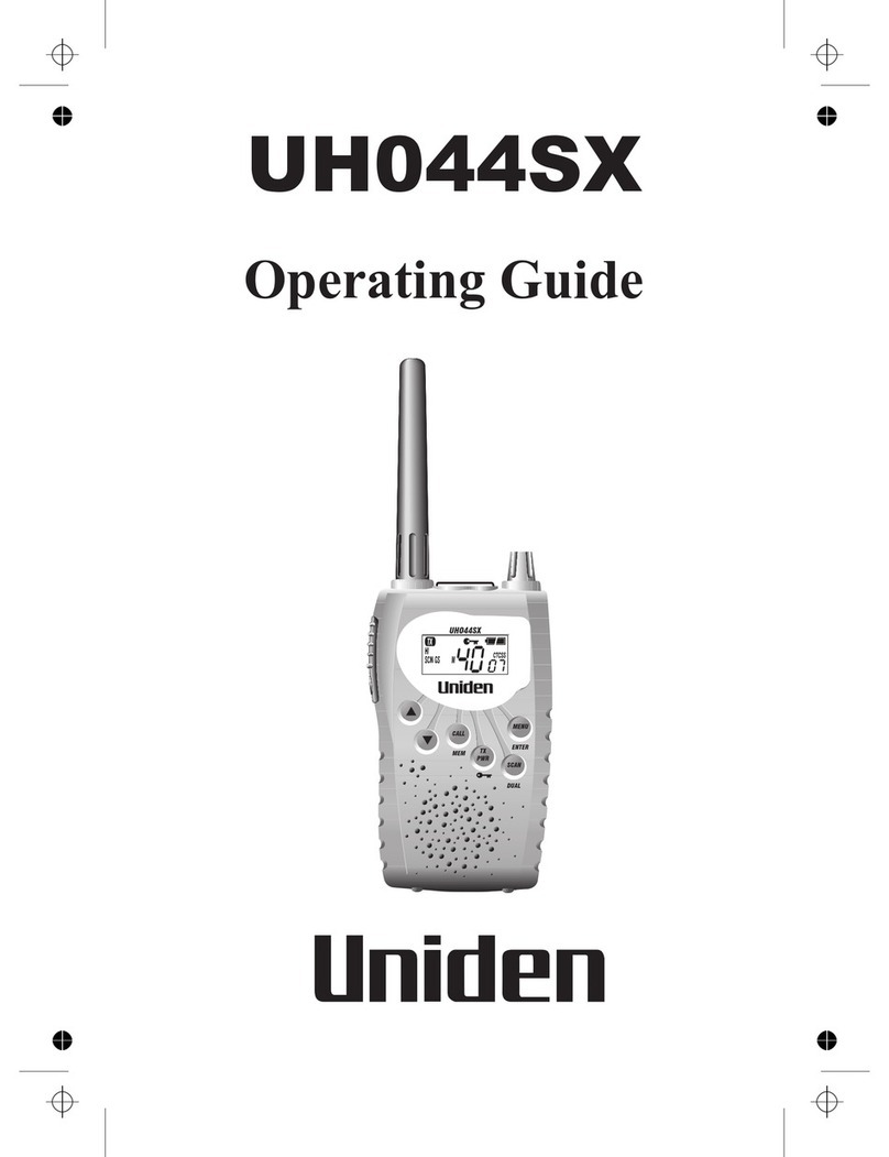 Uniden UH044SX operating guide