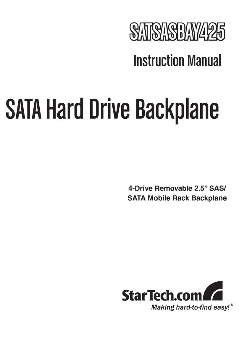 StarTech.com SATSASBAY425 instruction manual