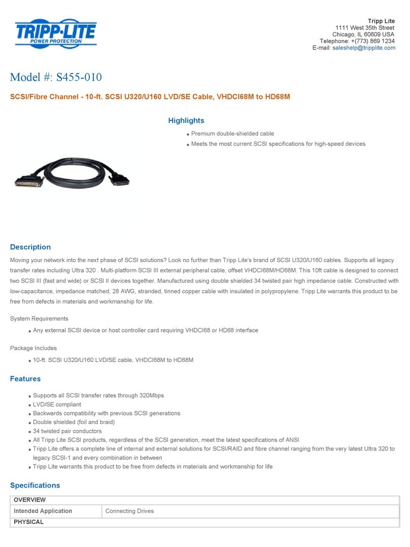 Tripp Lite S455-010 User manual