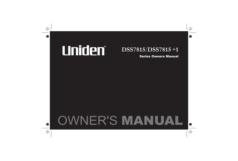 Uniden DSS7815 +1 Series User manual