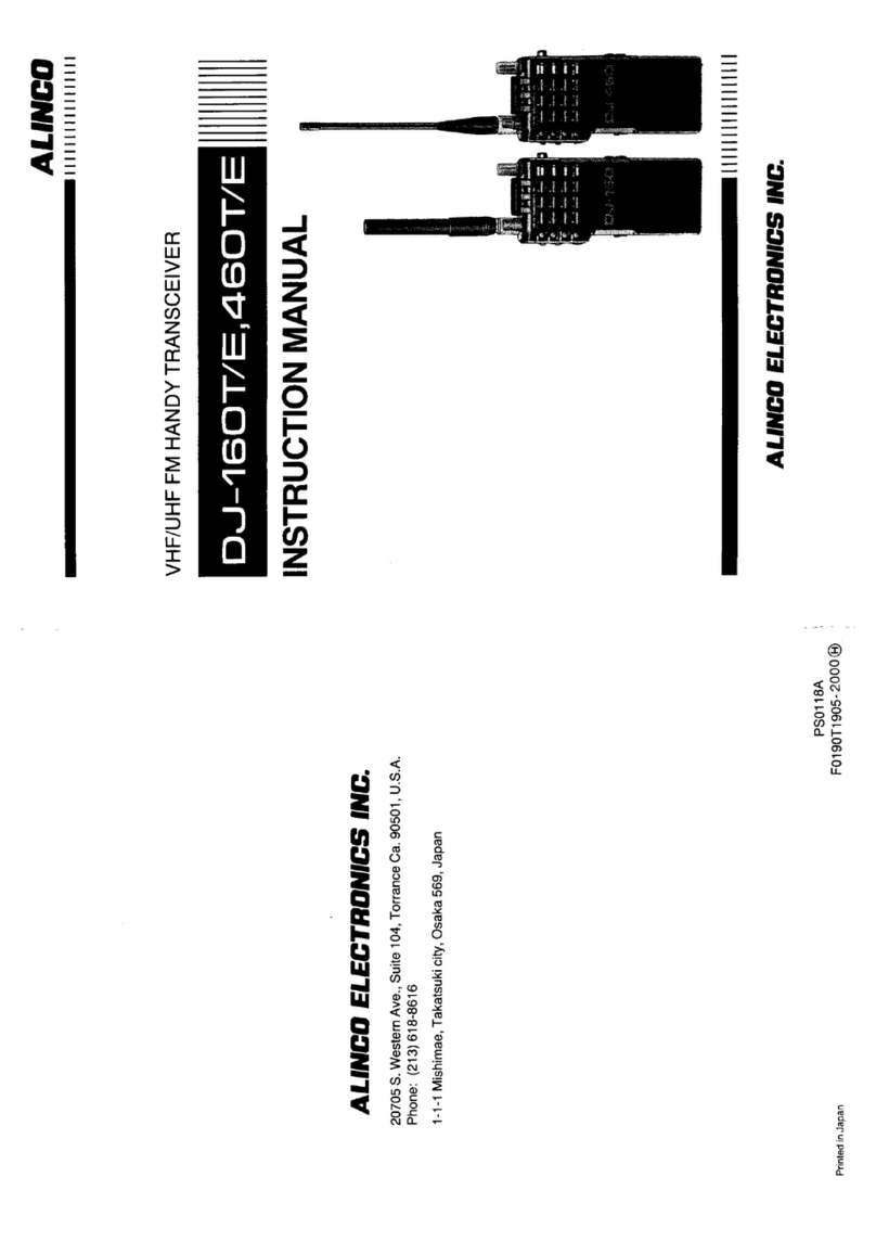 Alinco DJ-160T/E User manual