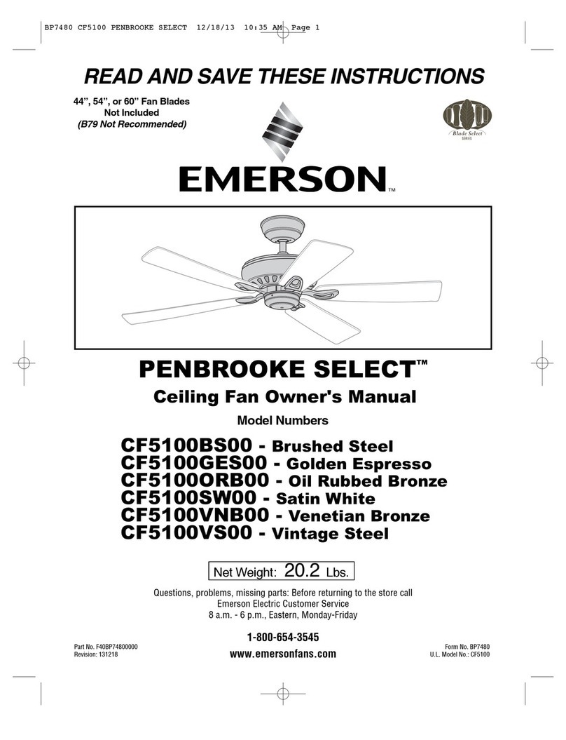 Emerson PENBROOKE SELECT CF5100BS00 User manual