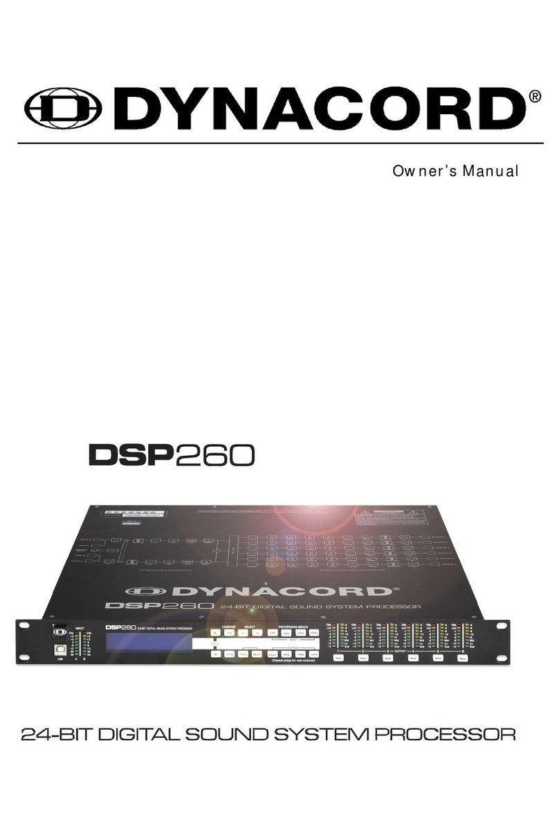 Dynacord DPS260 owner's manual