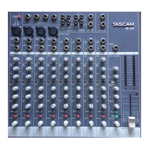 Tascam M-08 User manual