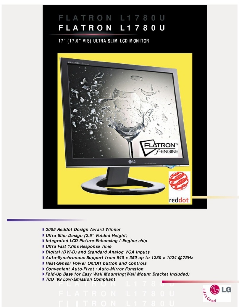 LG FLATRON L1780U User manual