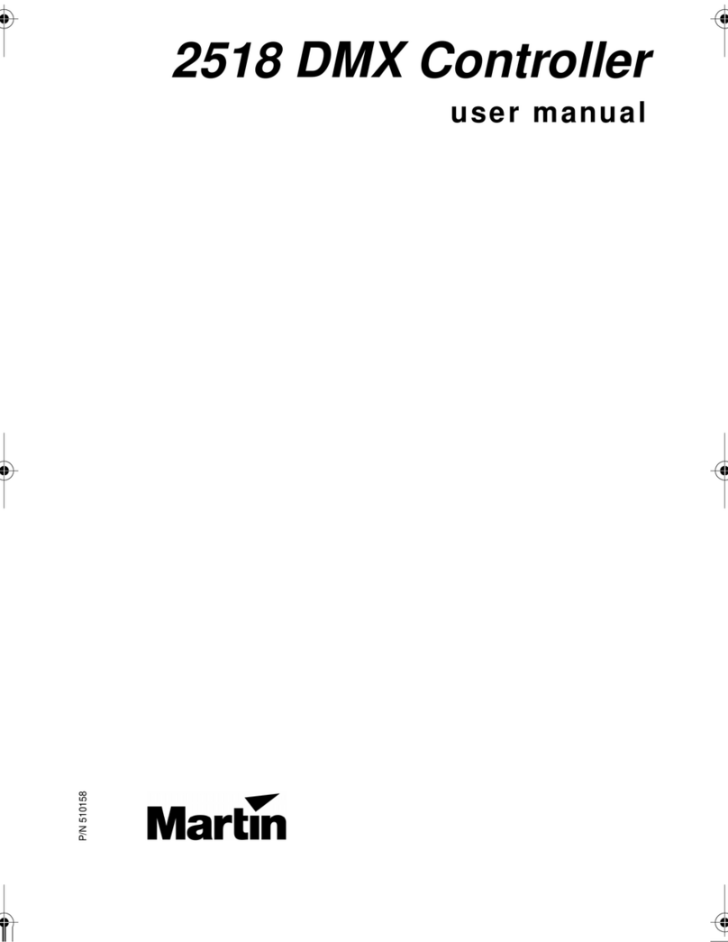 Martin DMX Controller 2518 user manual