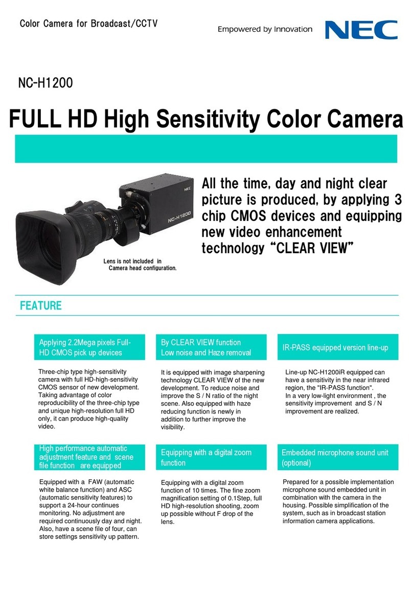 NEC NC-H1200 Installation and operation manual