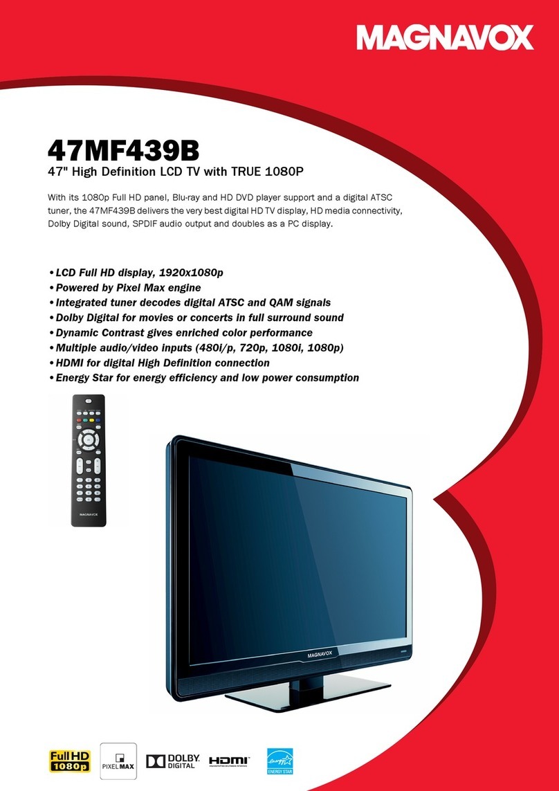 Magnavox 47MF439B/F7 Installation instructions