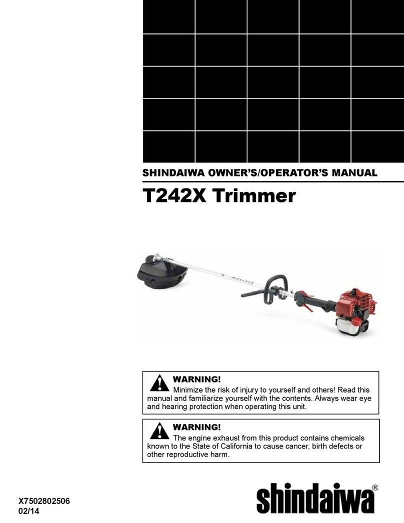 Shindaiwa T242X Owner's/operator's manual
