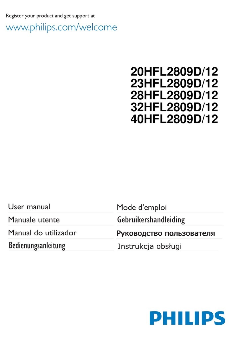 Philips 20HFL2809D/12 User manual