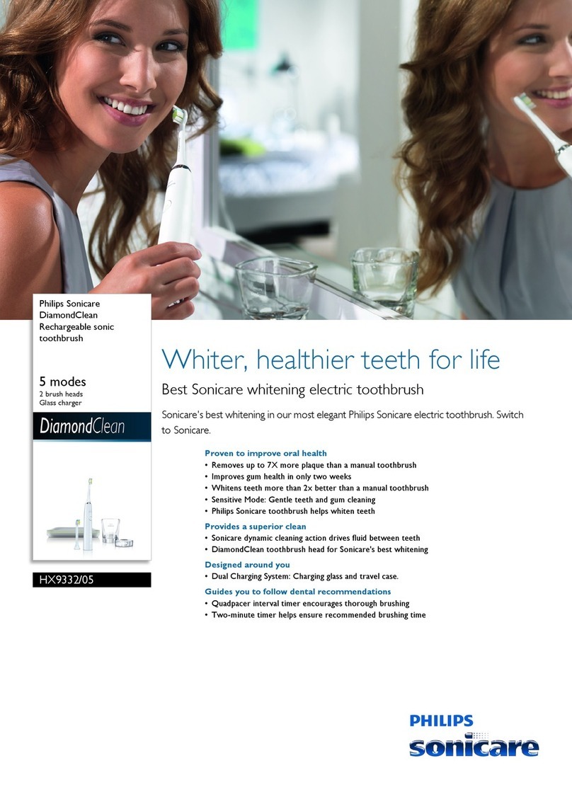 Philips Sonicare Diamond Clean HX9332/05 Specifications