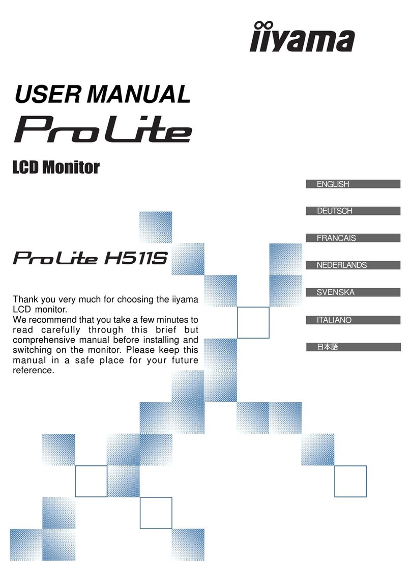 Iiyama ProLite H511S User manual