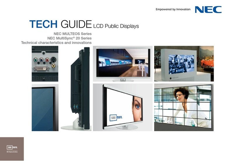 NEC MULTEOS Series User manual