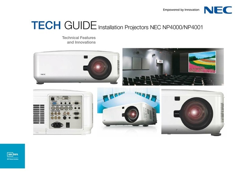 NEC NP4000 Quick start guide