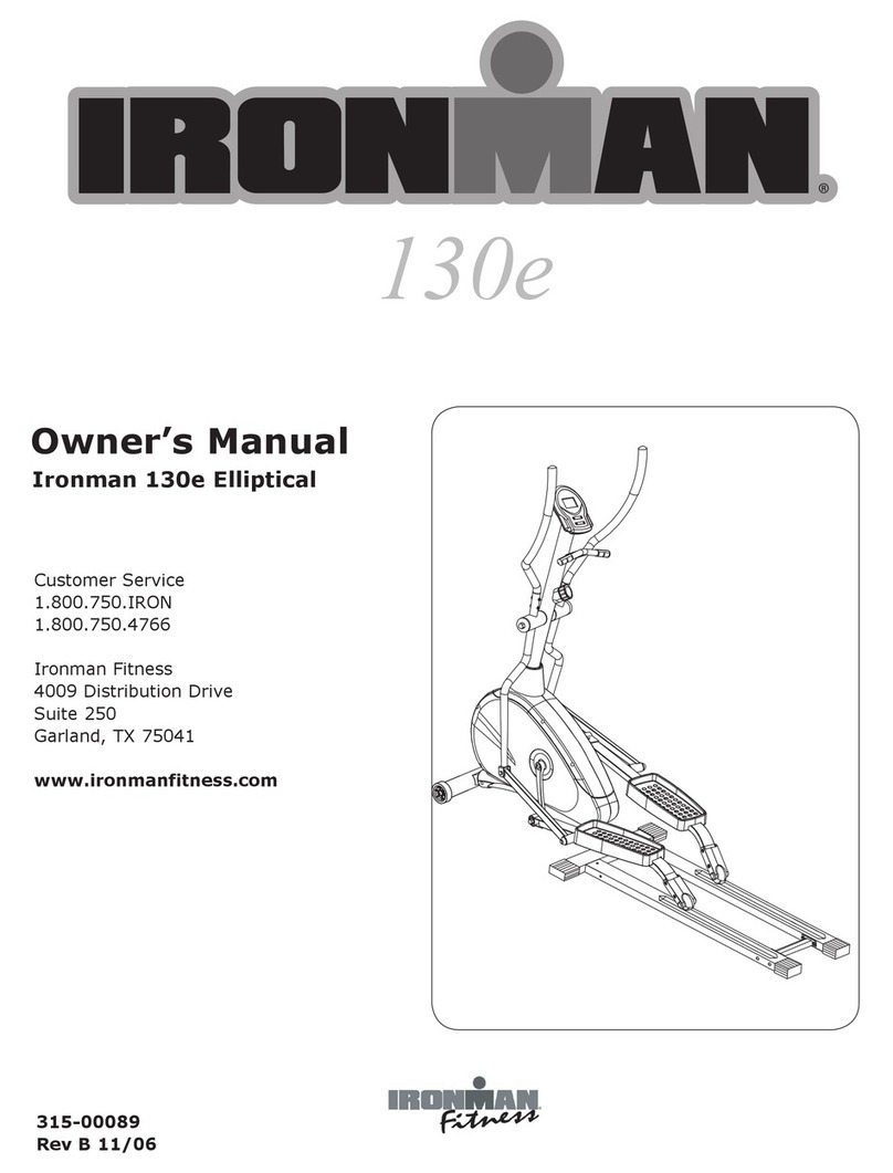 Ironman Fitness 130e owner's manual