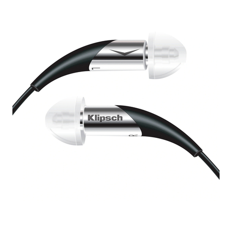 Klipsch Image X10 User manual Klipsch Image X10 User manual